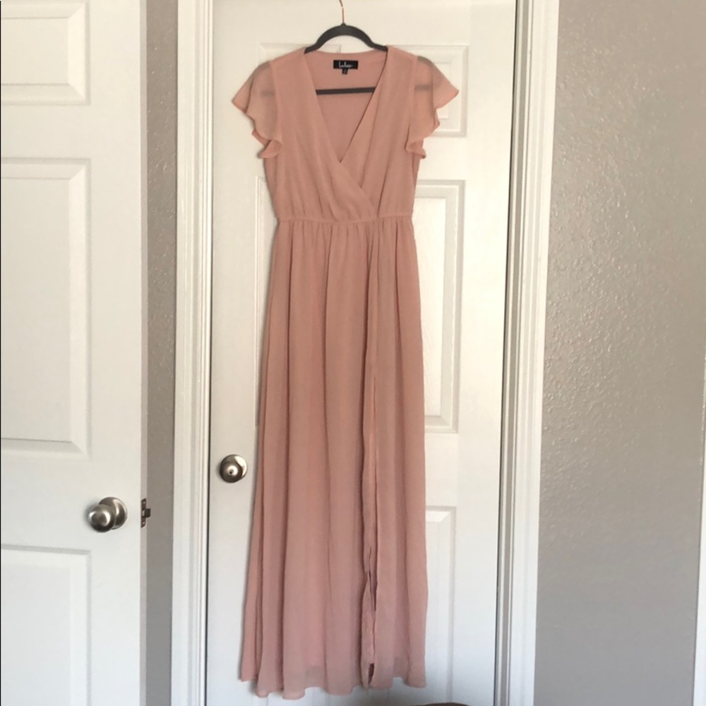 Lulu’s Blush Bridesmaid Dress